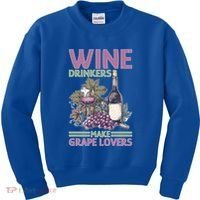 Wine Ers Make Grape Lovers Influence Cute Gift Kids Sweatshirt thumb 0