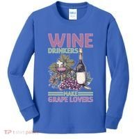 Wine Ers Make Grape Lovers Influence Cute Gift Kids Long Sleeve Shirt thumb 0