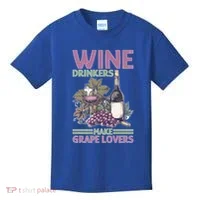 Wine Ers Make Grape Lovers Influence Cute Gift Kids T-Shirt thumb 0