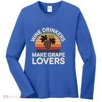 Wine Ers Make Grape Lovers Influence Cool Gift Women's Long Sleeve Shirt thumb 0