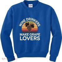 Wine Ers Make Grape Lovers Influence Cool Gift Kids Sweatshirt thumb 0