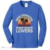 Wine Ers Make Grape Lovers Influence Cool Gift Kids Long Sleeve Shirt thumb 0