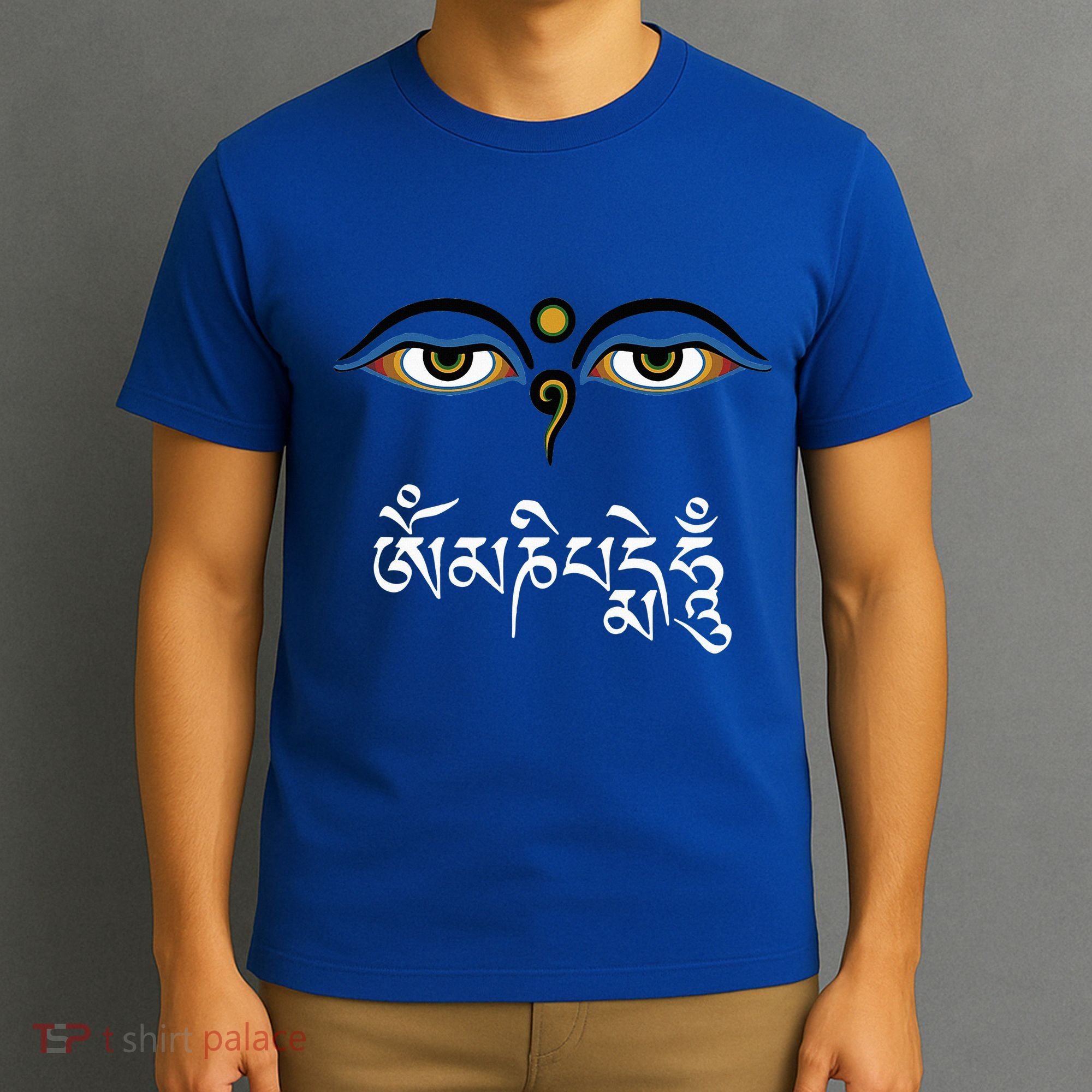 Wisdom Eyes Om Mani Padme Hum Buddha Buddhist Dalai Lama T-Shirt