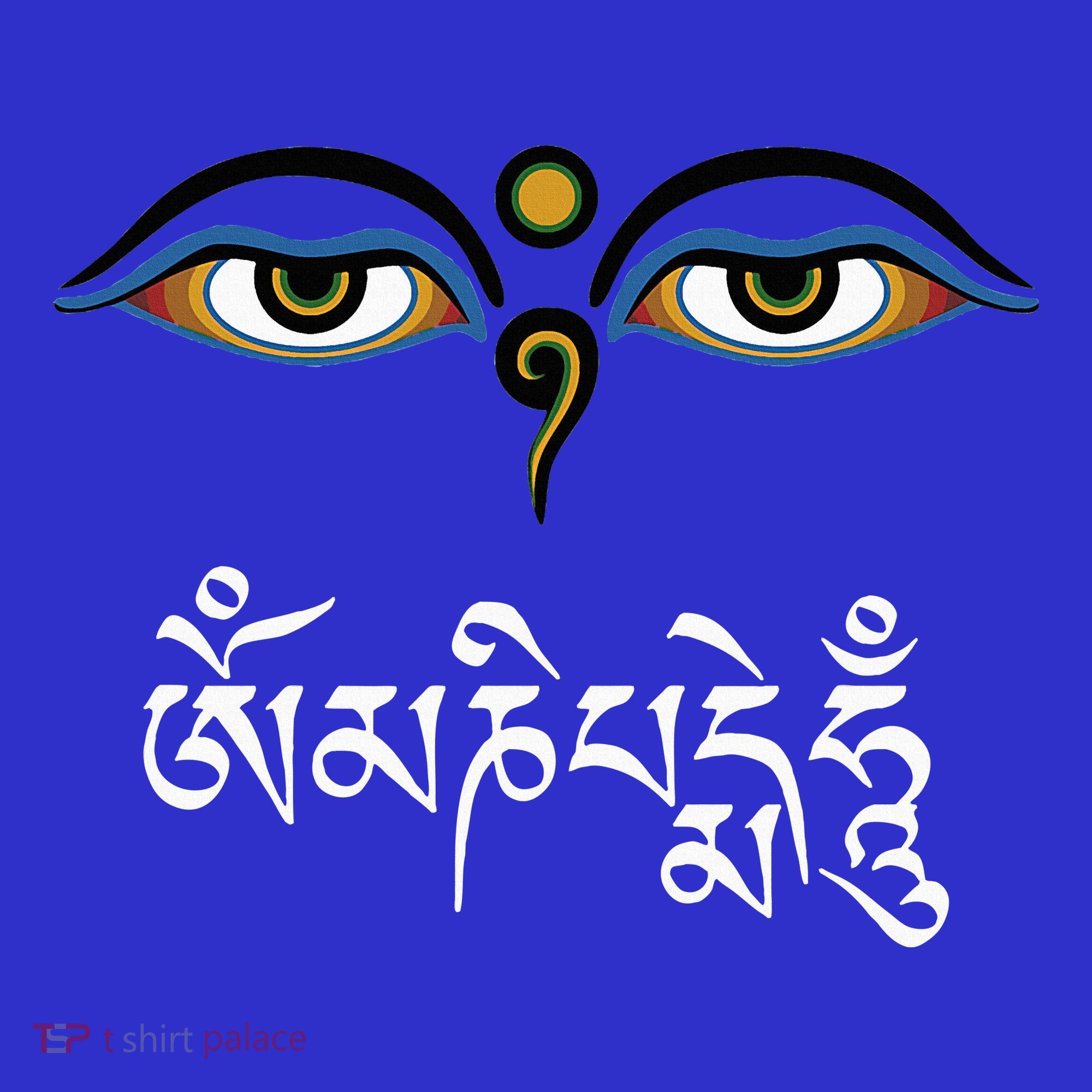 Wisdom Eyes Om Mani Padme Hum Buddha Buddhist Dalai Lama T-Shirt