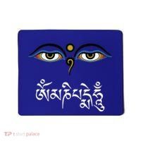 Wisdom Eyes Om Mani Padme Hum Buddha Buddhist Dalai Lama Mousepad thumb 0