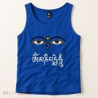 Wisdom Eyes Om Mani Padme Hum Buddha Buddhist Dalai Lama Tank Top thumb 2