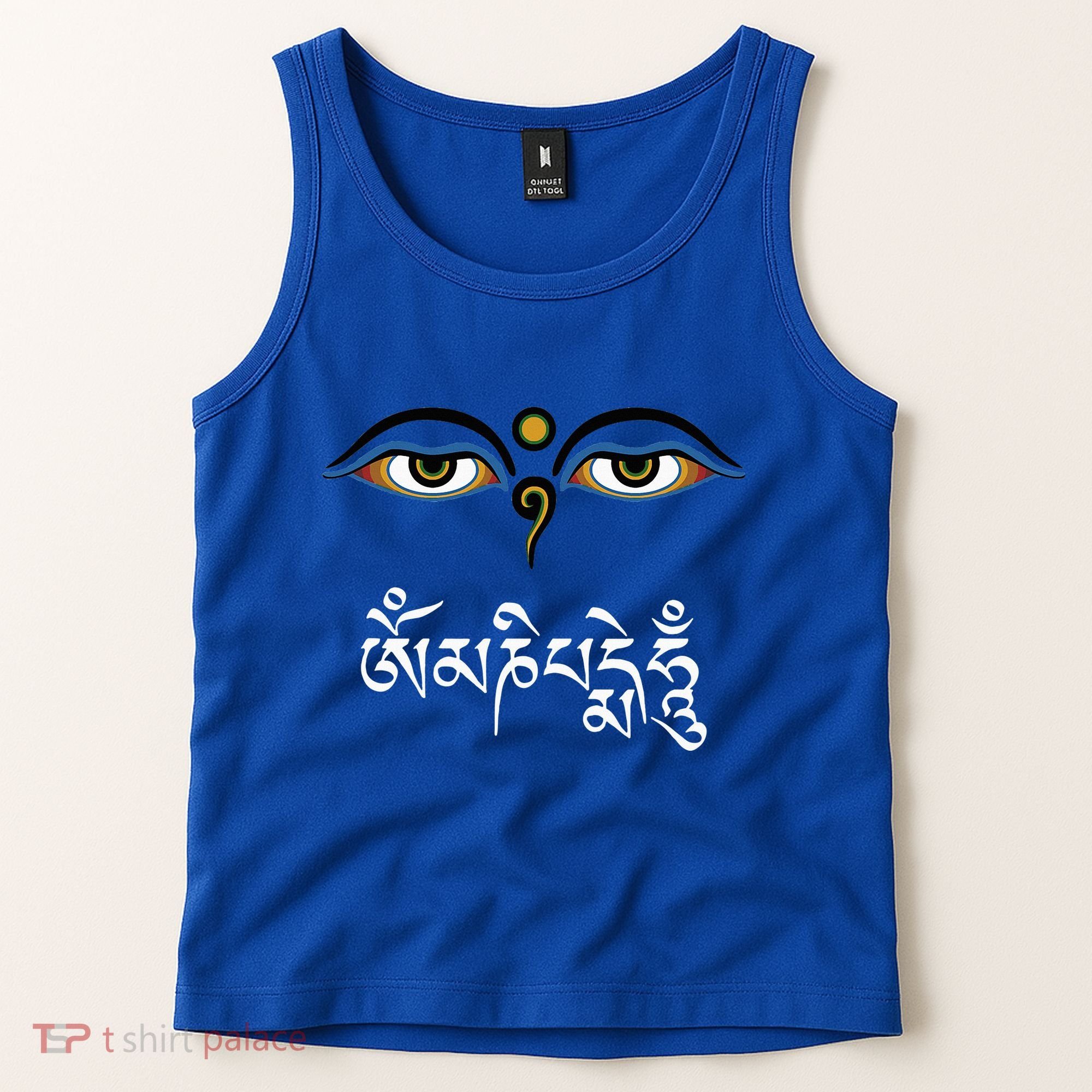 Wisdom Eyes Om Mani Padme Hum Buddha Buddhist Dalai Lama Tank Top