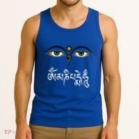 Wisdom Eyes Om Mani Padme Hum Buddha Buddhist Dalai Lama Tank Top thumb 3