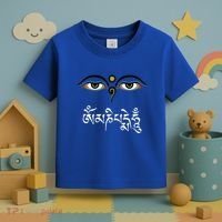 Wisdom Eyes Om Mani Padme Hum Buddha Buddhist Dalai Lama Toddler T-Shirt thumb 3