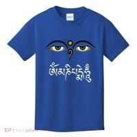 Wisdom Eyes Om Mani Padme Hum Buddha Buddhist Dalai Lama Kids T-Shirt thumb 0