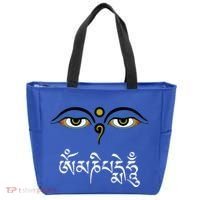 Wisdom Eyes Om Mani Padme Hum Buddha Buddhist Dalai Lama Tote Bag thumb 0