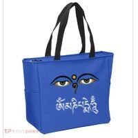 Wisdom Eyes Om Mani Padme Hum Buddha Buddhist Dalai Lama Tote Bag thumb 2
