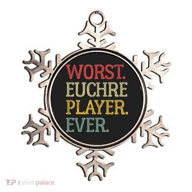 Worst Euchre Player Ever Funny Vintage Euchre Board Game Ornament