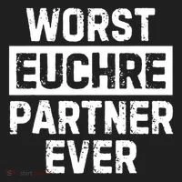 Worst Euchre Partner Ever Funny Women's Sweatshirt thumb 2