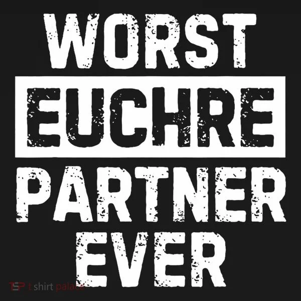 Worst Euchre Partner Ever Funny Doggie Tank