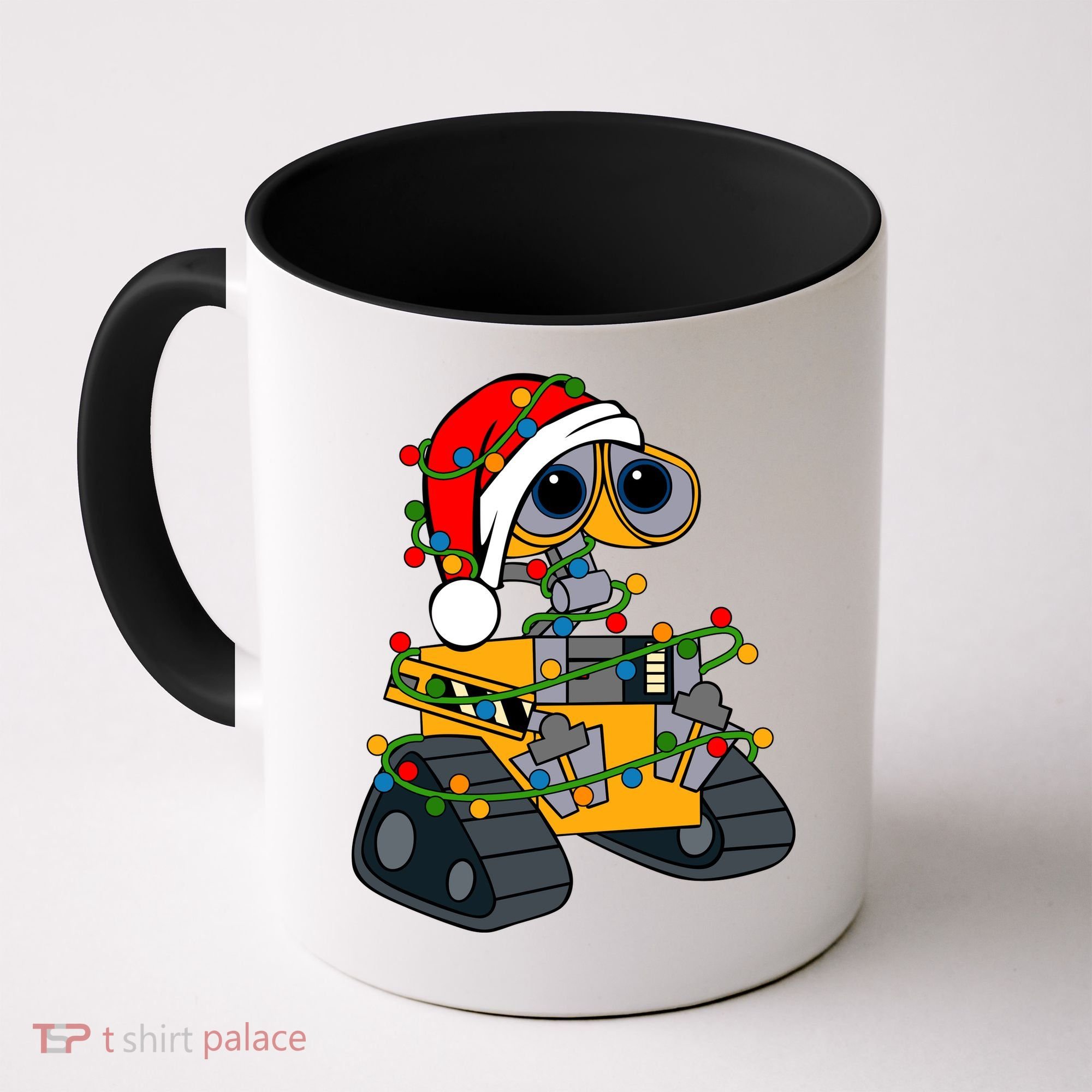 Wall E Robot Christmas Lights Wall E Very Merry Xmas Party Coffee Mug