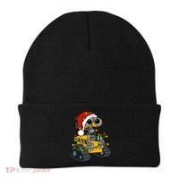 Wall E Robot Christmas Lights Wall E Very Merry Xmas Party Beanie thumb 0