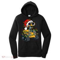 Wall E Robot Christmas Lights Wall E Very Merry Xmas Party Women's Hoodie thumb 0