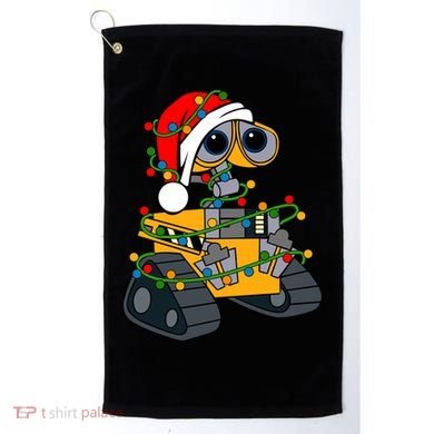 Wall E Robot Christmas Lights Wall E Very Merry Xmas Party Golf Towel