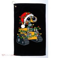 Wall E Robot Christmas Lights Wall E Very Merry Xmas Party Golf Towel thumb 0