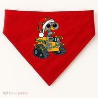 Wall E Robot Christmas Lights Wall E Very Merry Xmas Party USA-Made Doggie Bandana thumb 0