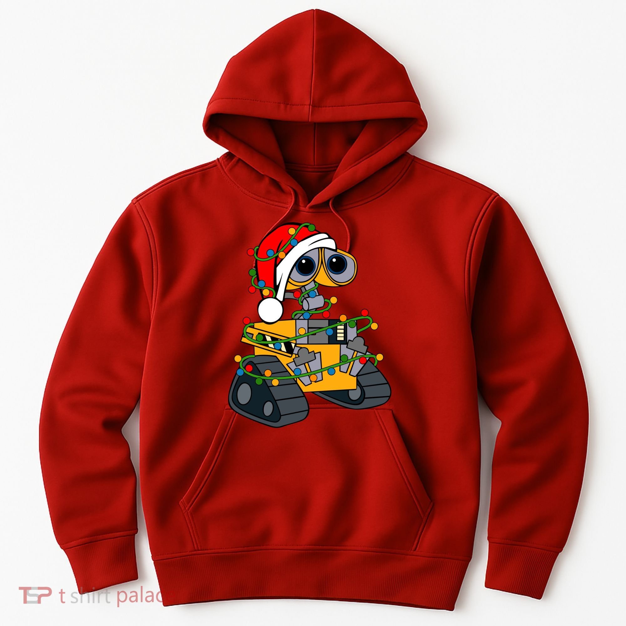 Wall E Robot Christmas Lights Wall E Very Merry Xmas Party Hoodie