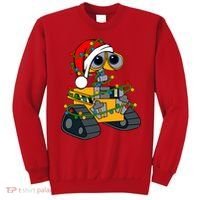 Wall E Robot Christmas Lights Wall E Very Merry Xmas Party Sweatshirt thumb 0