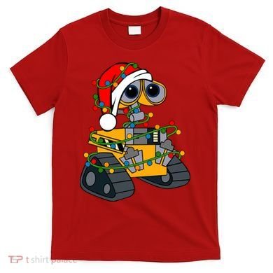 Wall E Robot Christmas Lights Wall E Very Merry Xmas Party T-Shirt