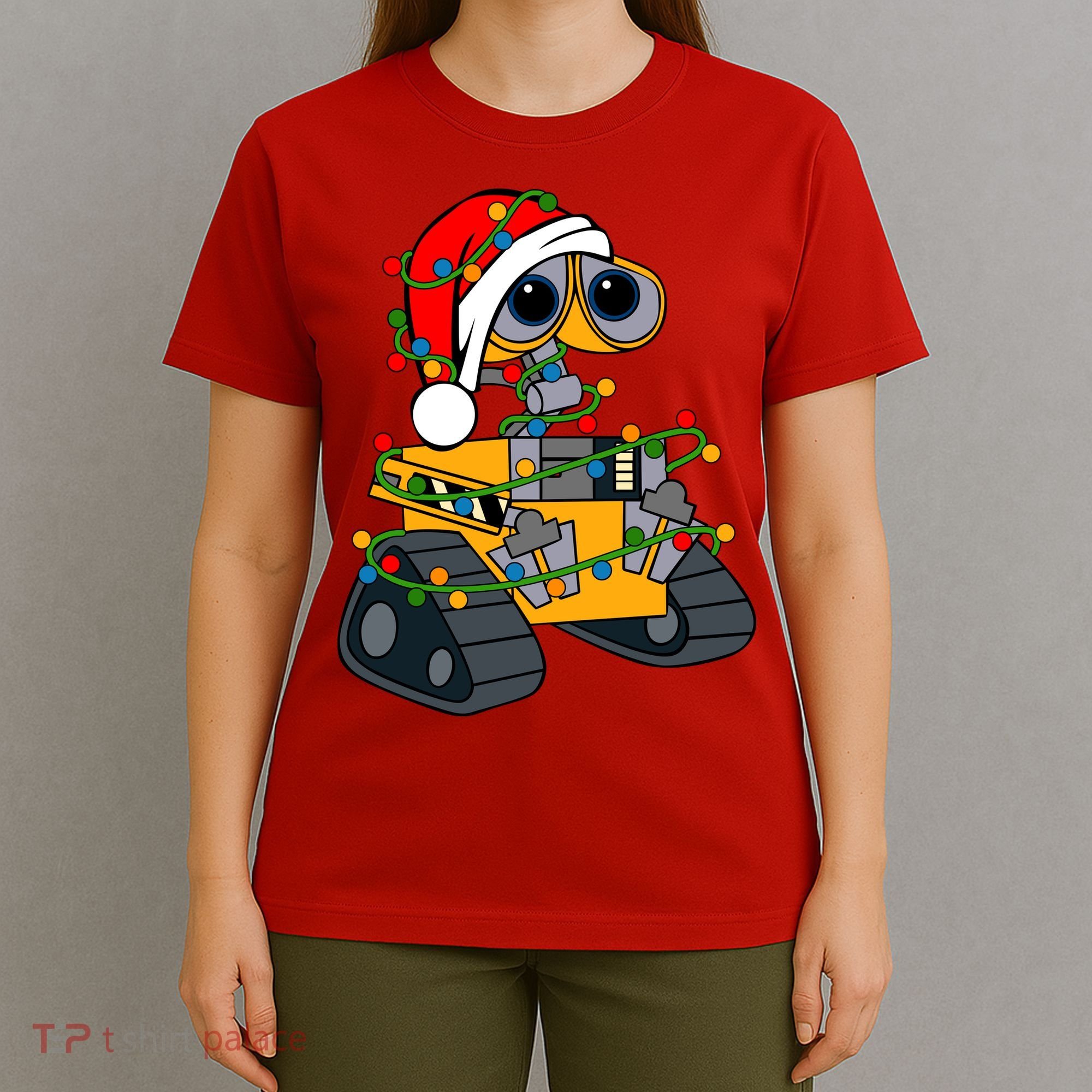 Wall E Robot Christmas Lights Wall E Very Merry Xmas Party T-Shirt
