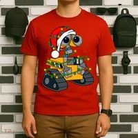 Wall E Robot Christmas Lights Wall E Very Merry Xmas Party T-Shirt thumb 6