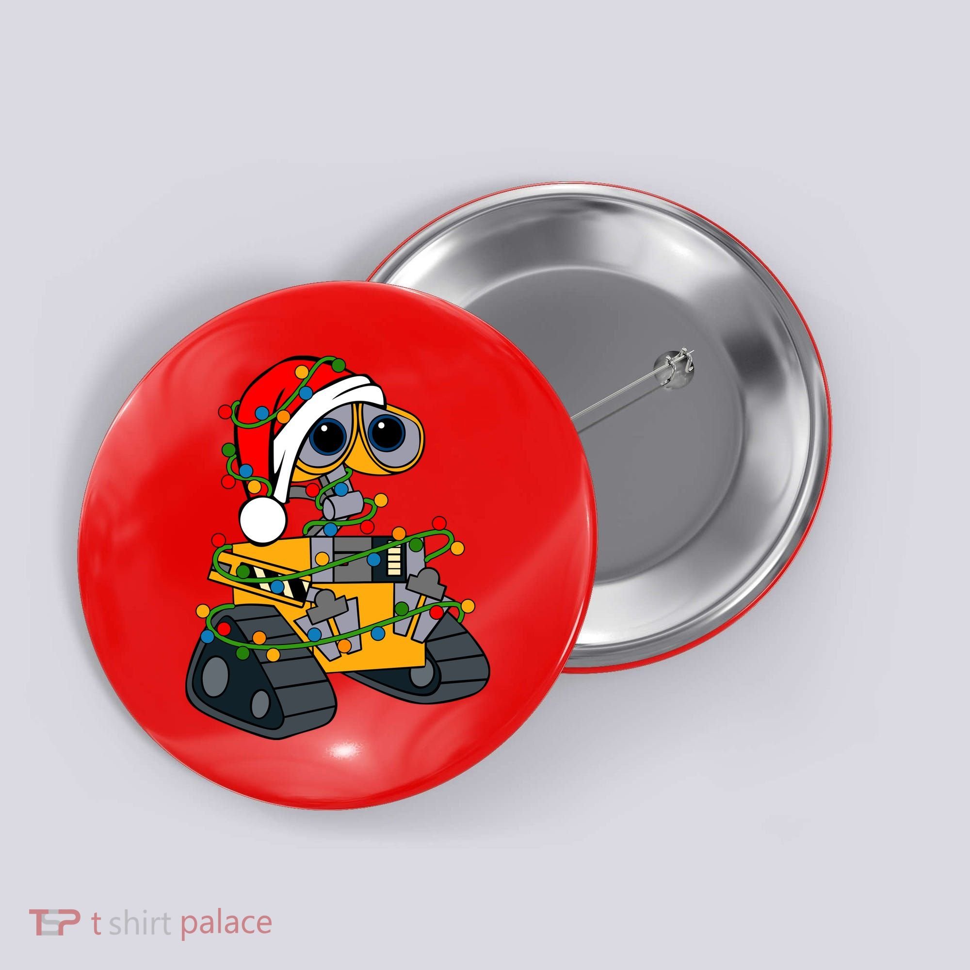 Wall E Robot Christmas Lights Wall E Very Merry Xmas Party Button