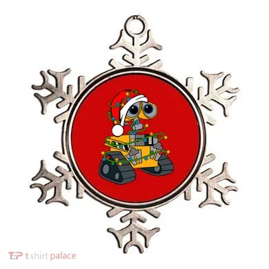 Wall E Robot Christmas Lights Wall E Very Merry Xmas Party Ornament