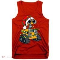Wall E Robot Christmas Lights Wall E Very Merry Xmas Party Tank Top thumb 0
