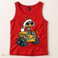 Wall E Robot Christmas Lights Wall E Very Merry Xmas Party Tank Top thumb 2