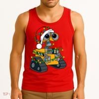 Wall E Robot Christmas Lights Wall E Very Merry Xmas Party Tank Top thumb 3