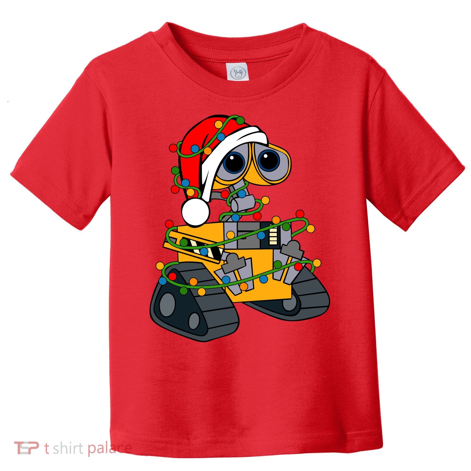 Wall E Robot Christmas Lights Wall E Very Merry Xmas Party Toddler T-Shirt