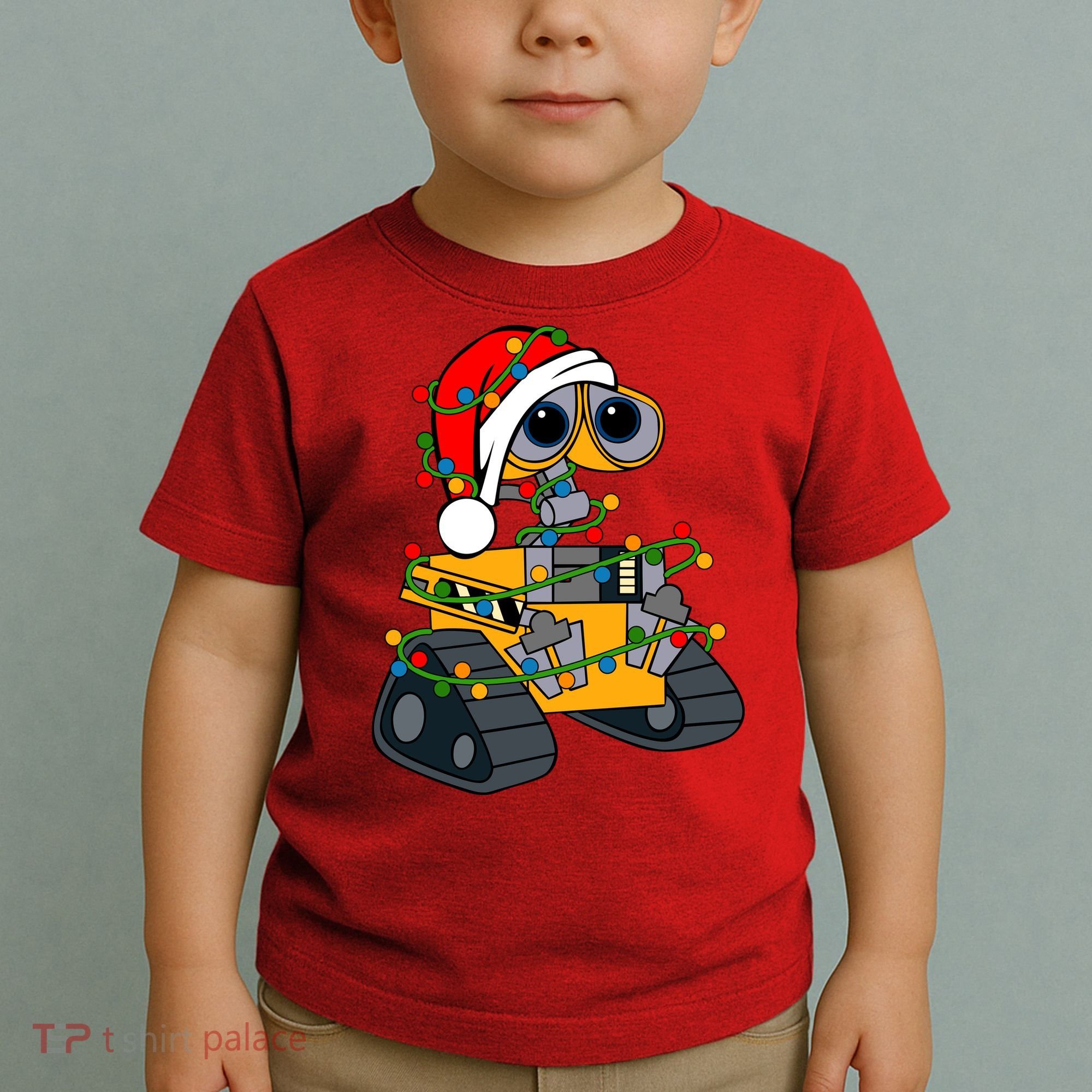 Wall E Robot Christmas Lights Wall E Very Merry Xmas Party Toddler T-Shirt