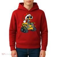 Wall E Robot Christmas Lights Wall E Very Merry Xmas Party Kids Hoodie thumb 4
