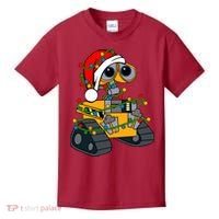 Wall E Robot Christmas Lights Wall E Very Merry Xmas Party Kids T-Shirt thumb 0
