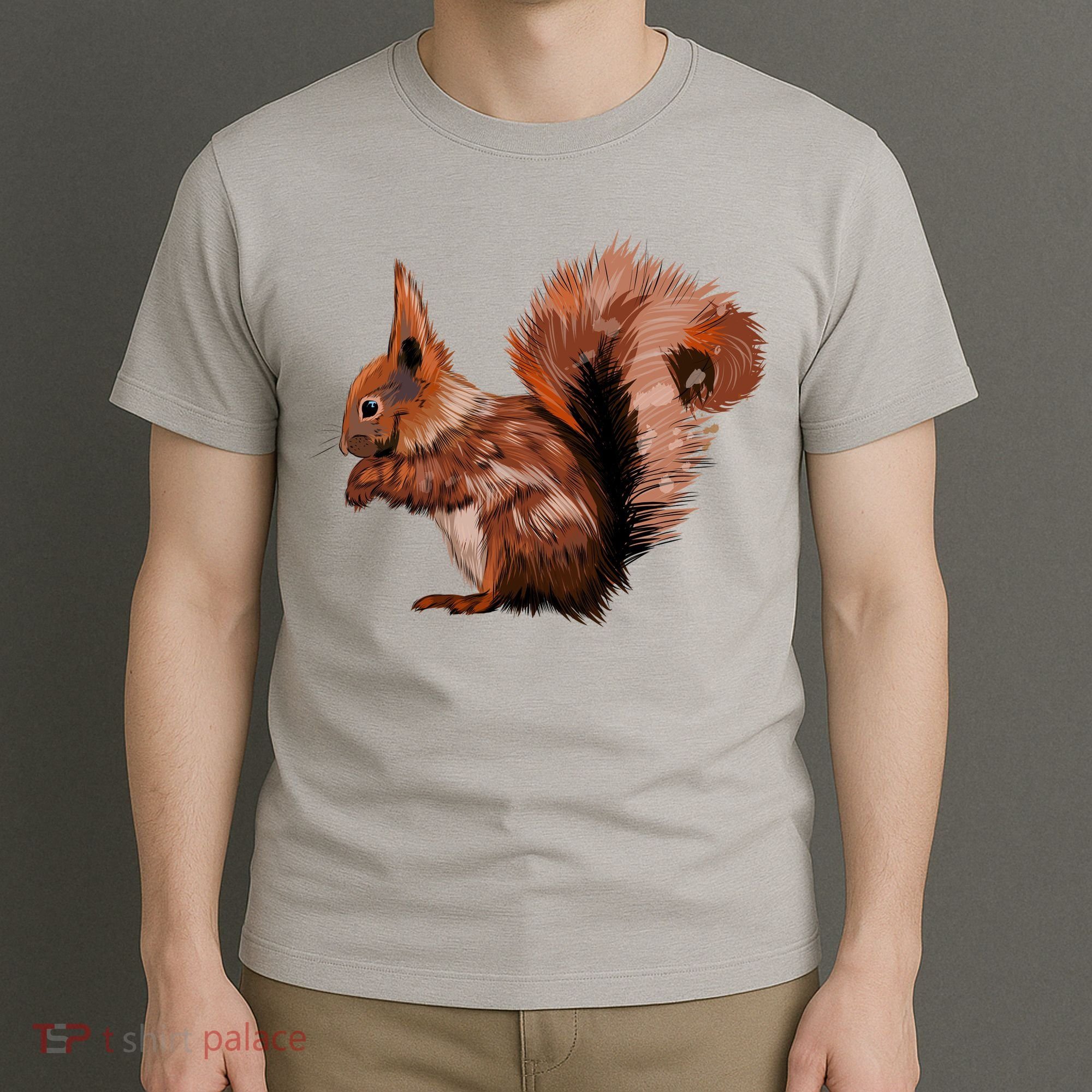 Watercolor Eurasian Red Squirrel T-Shirt