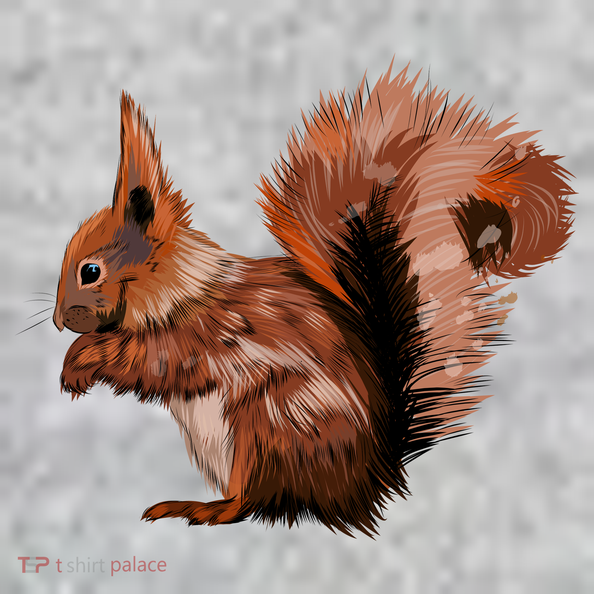 Watercolor Eurasian Red Squirrel T-Shirt