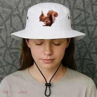 Watercolor Eurasian Red Squirrel Bucket Hat thumb 3