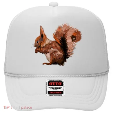 Watercolor Eurasian Red Squirrel Hat