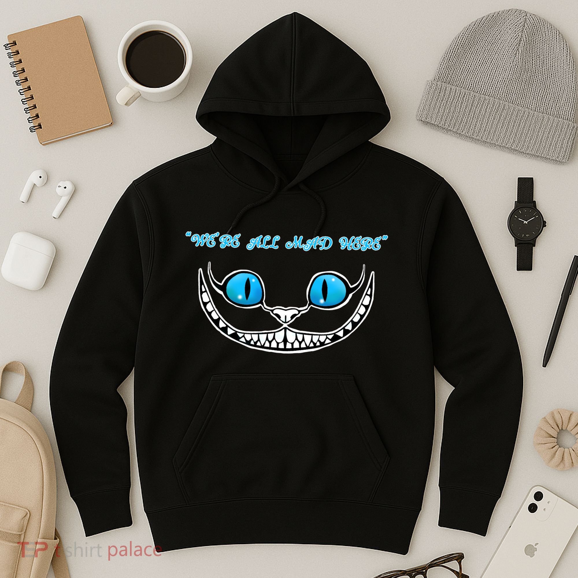 We're All Mad Here Crazy Face Hoodie