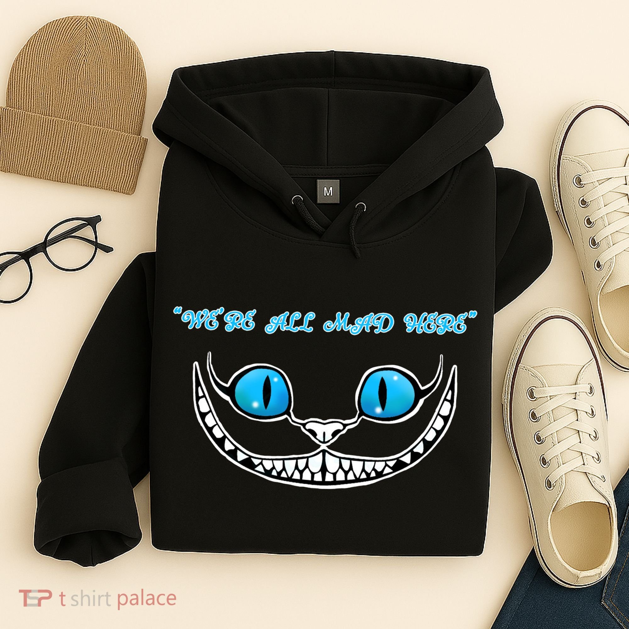 We're All Mad Here Crazy Face Hoodie