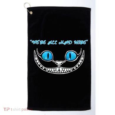 We're All Mad Here Crazy Face Golf Towel
