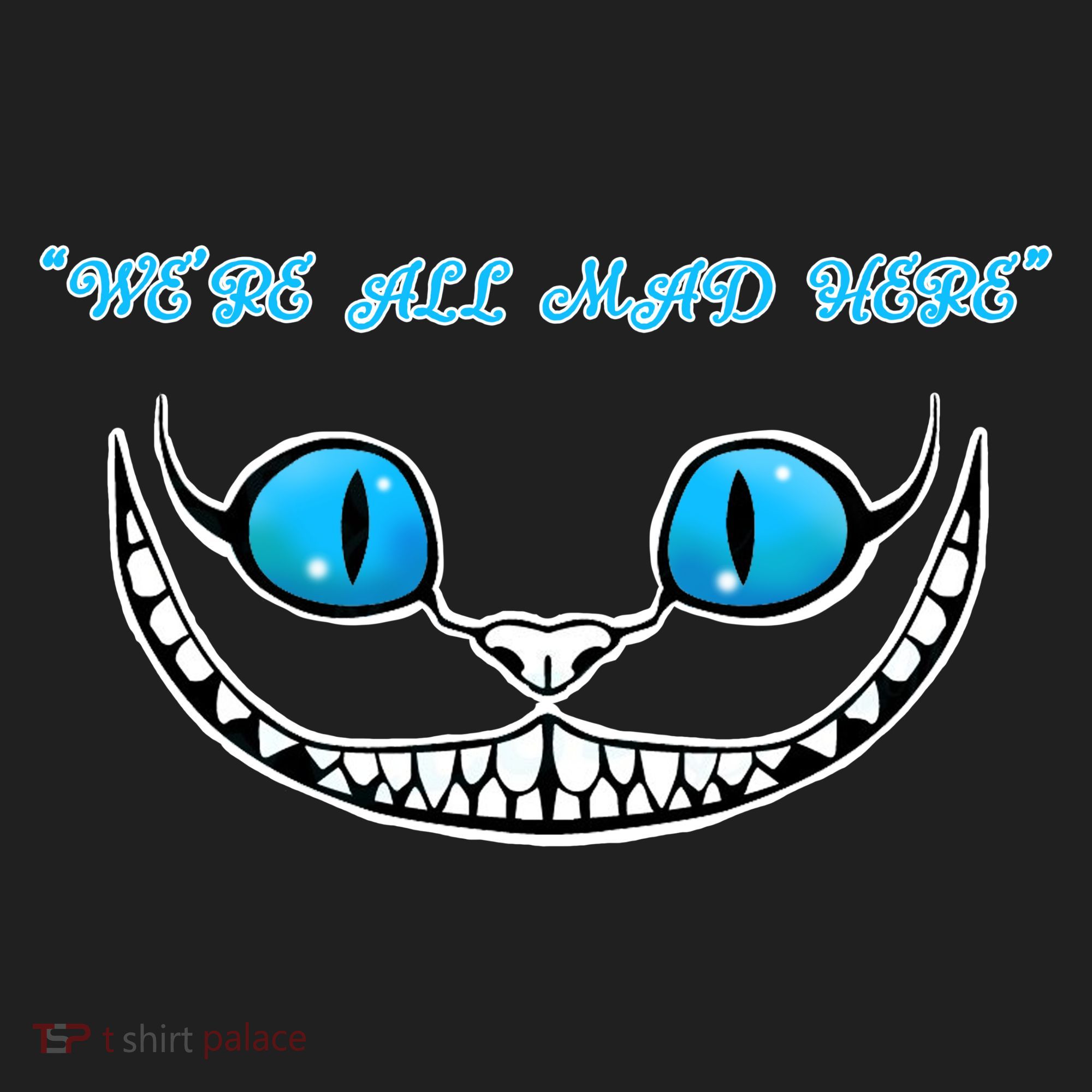 We're All Mad Here Crazy Face Golf Towel
