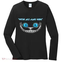 We're All Mad Here Crazy Face Women's Long Sleeve Shirt thumb 0