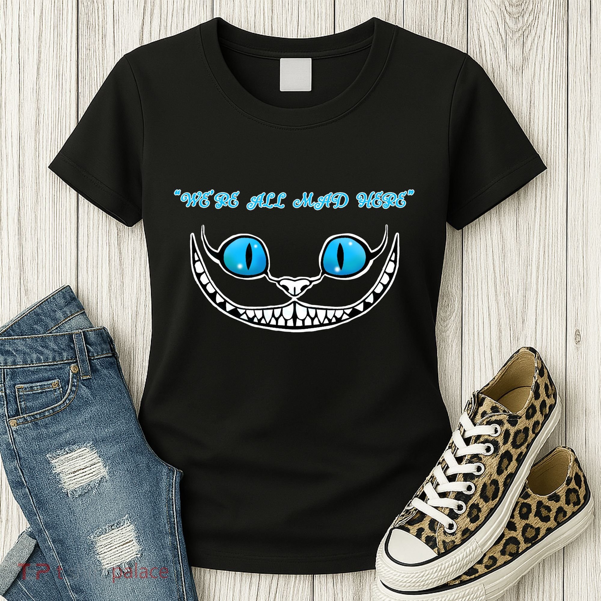 We're All Mad Here Crazy Face Women's T-Shirt
