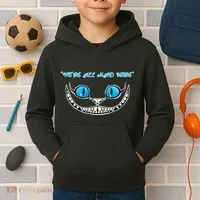 We're All Mad Here Crazy Face Kids Hoodie thumb 2